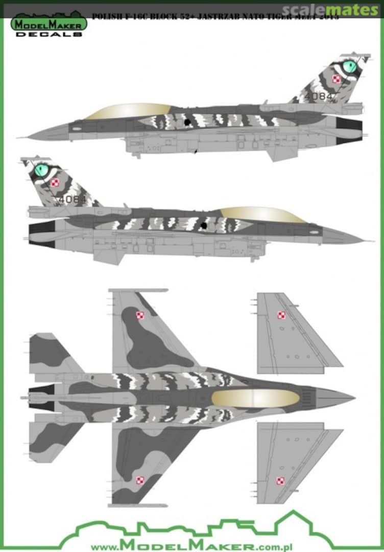 Boxart Polish F-16C/D Nato Tiger Meet 2014 D72031 ModelMaker Boxart Polish F-16C/D Nato Tiger Meet 2014 D72031 ModelMaker