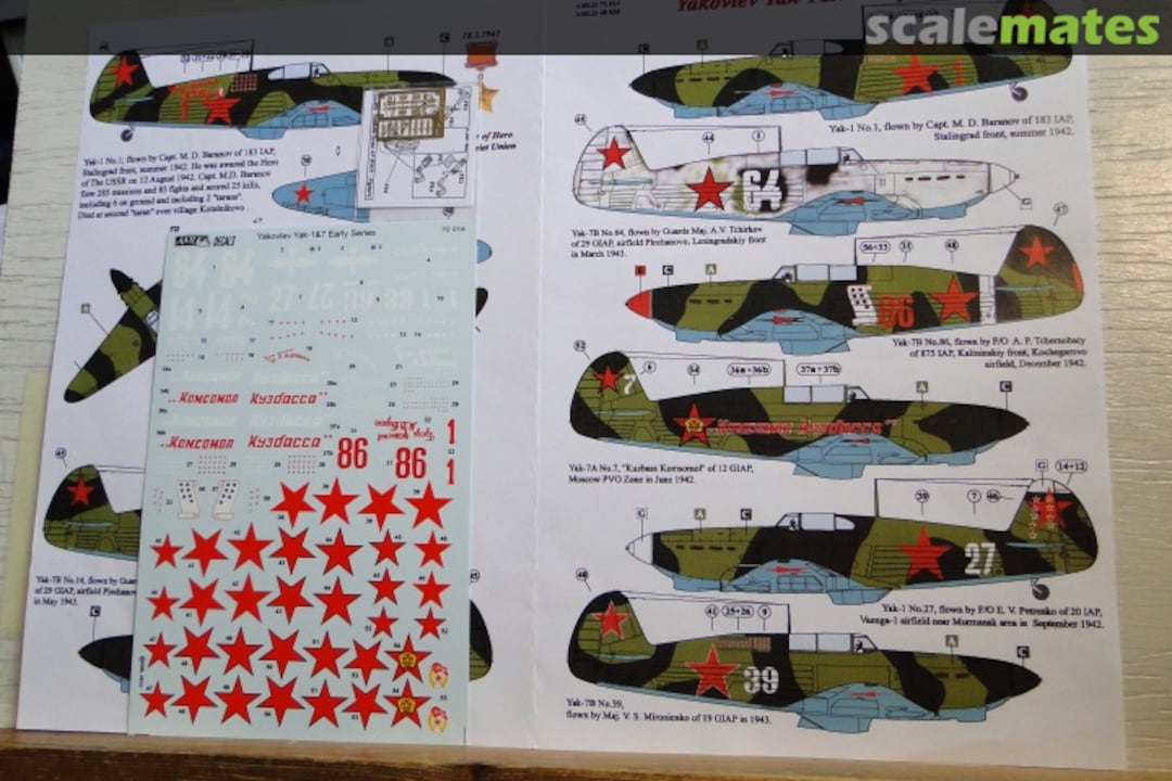 Boxart Yakovlev Yak-1 & 7 Early Series AMLD72014 AML Boxart Yakovlev Yak-1 & 7 Early Series AMLD72014 AML