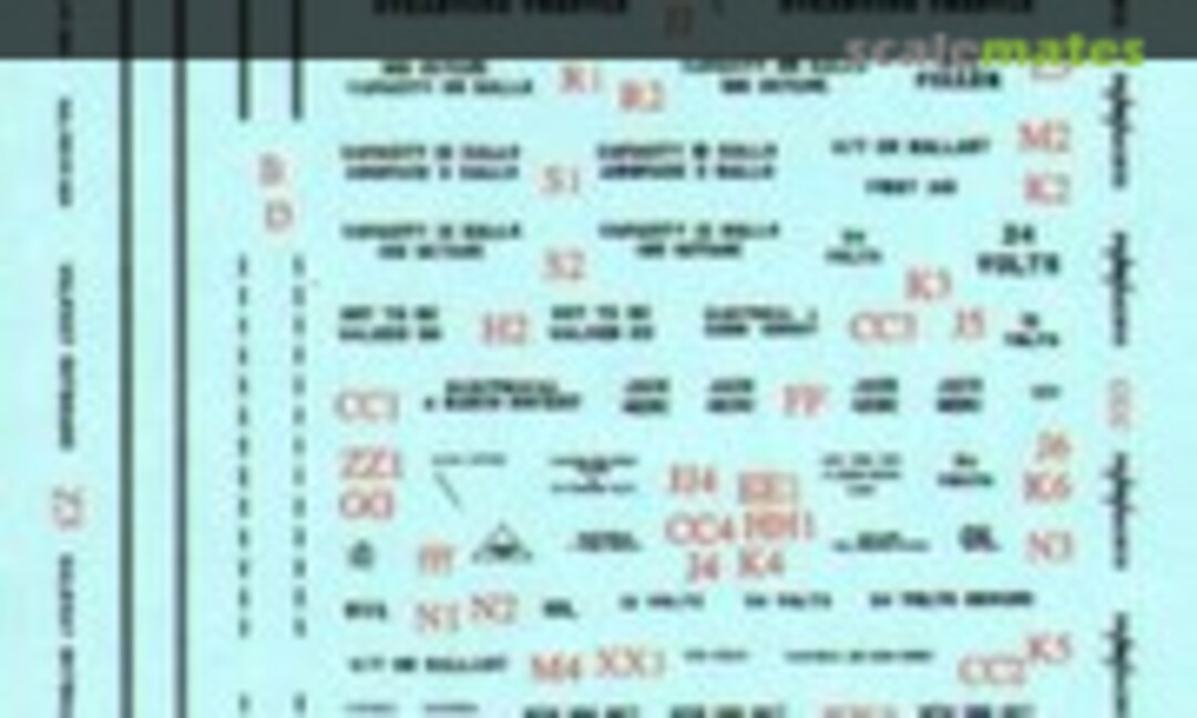 1:72 Supermarine Spitfire airframe stencil/data (Aviaeology AOD72S09) AOD72S09