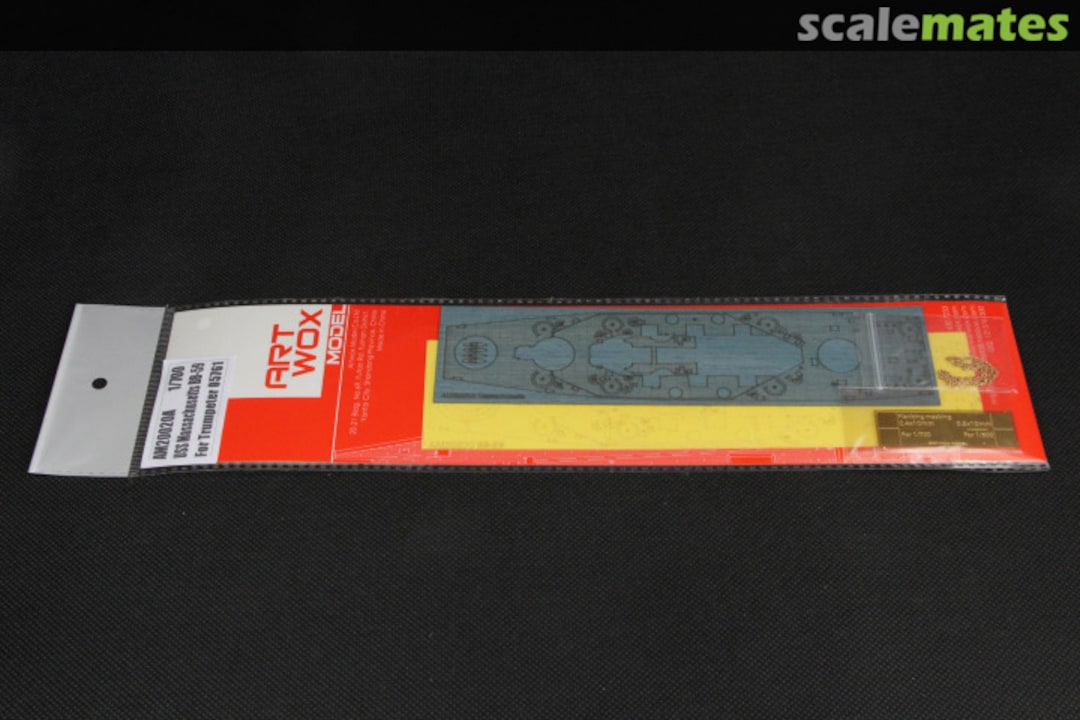 Boxart Masking Sheet for USS Massachusetts BB-59 w/Wooden Deck Deck Blue Color (for Pit-Road) AM20020A ArtwoxModel Boxart Masking Sheet for USS Massachusetts BB-59 w/Wooden Deck Deck Blue Color (for Pit-Road) AM20020A ArtwoxModel