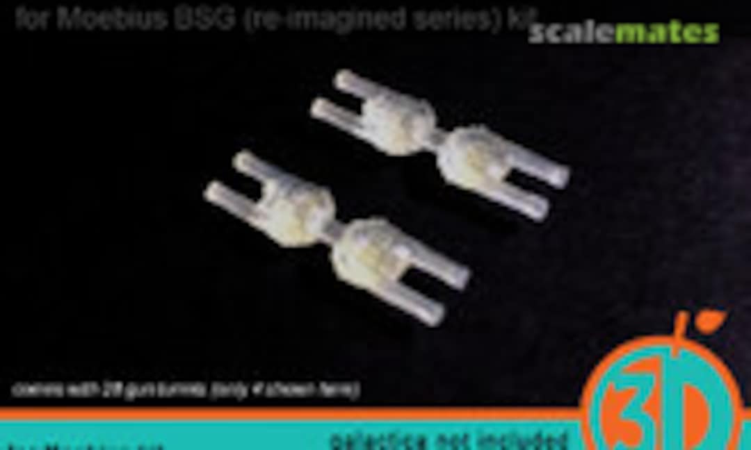 1:4105 BSG Gun Turrets (orange3D SWFUD-4105-002) SWFUD-4105-002