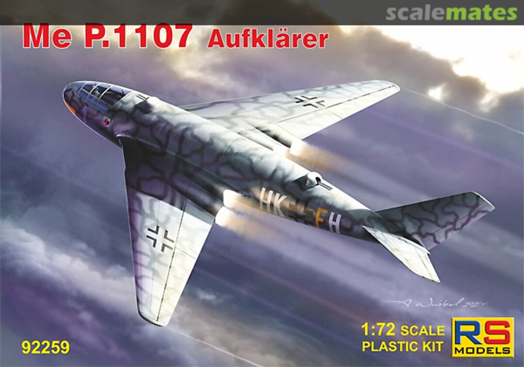 Boxart Messerschmitt Me P.1107/II 92259 RS Models Boxart Messerschmitt Me P.1107/II 92259 RS Models