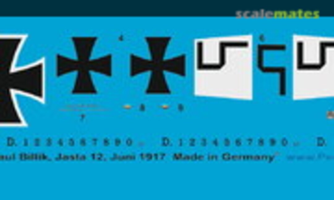 1:48 Albatros D.V Paul Billik, Jasta 12 (Peddinghaus-Decals 48 3656) 48 3656