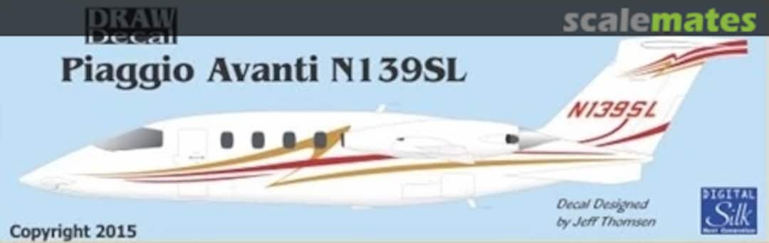 Boxart Piaggio P.180 - N139SL 72-P180-02 Draw Decal Boxart Piaggio P.180 - N139SL 72-P180-02 Draw Decal