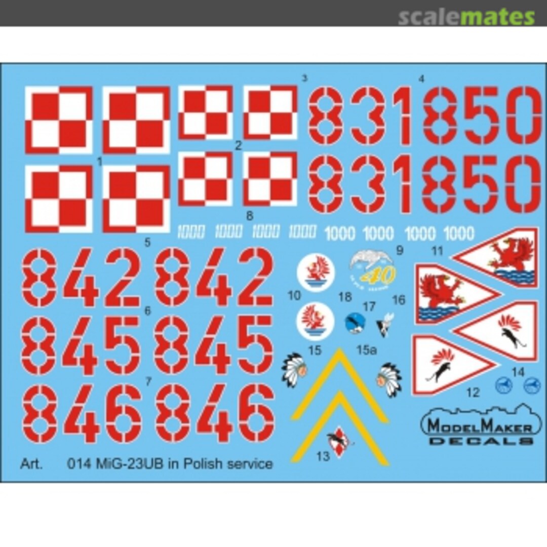 Boxart MiG-23UB in Polish service D72014 ModelMaker Boxart MiG-23UB in Polish service D72014 ModelMaker