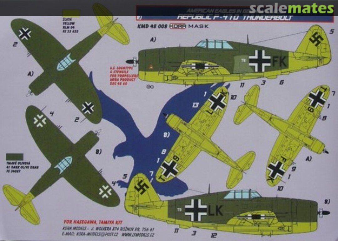 Boxart Republic P-47D Thunderbolt KMD48008 Kora Models Boxart Republic P-47D Thunderbolt KMD48008 Kora Models