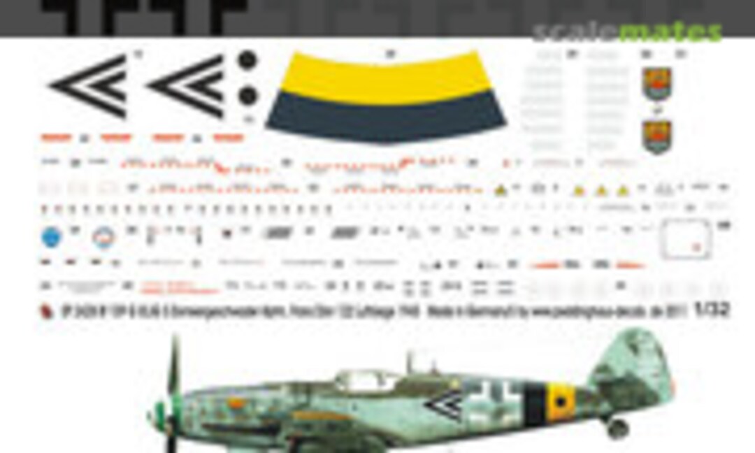 1:32 Bf 109 G III/JG 5 Eismeergeschwader Hptm Franz Dörr 122 Luftsiege (Peddinghaus-Decals EP 2428) EP 2428