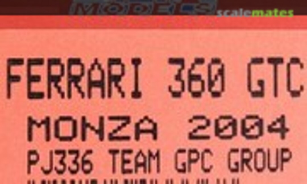 Ferrari 360 GTC (Project 43 PJ336)