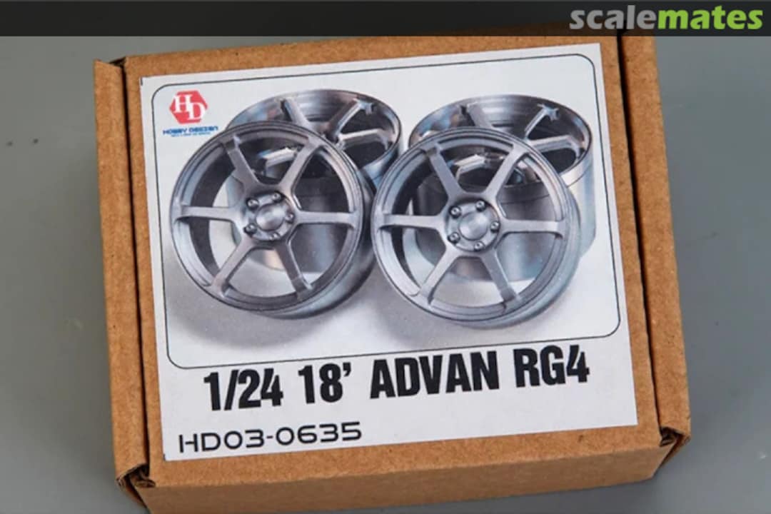 Boxart 18' Advan RG4 Wheels HD03-0635 Hobby Design Boxart 18' Advan RG4 Wheels HD03-0635 Hobby Design