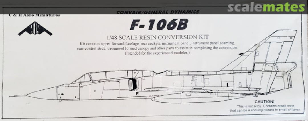 Boxart Convair/General Dynamics F-106B C&H Aero Miniatures Boxart Convair/General Dynamics F-106B C&H Aero Miniatures
