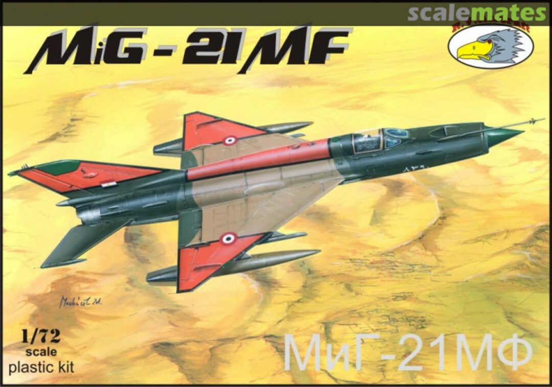 Boxart MiG-21MF 72029 R.V.Aircraft Boxart MiG-21MF 72029 R.V.Aircraft