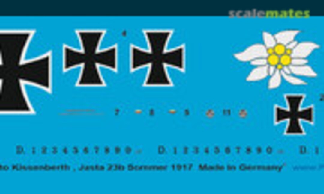 1:48 Albatros D.V Otto Kissenberth, Jasta 23b, Sommer 1917 (Peddinghaus-Decals 48 3660) 48 3660