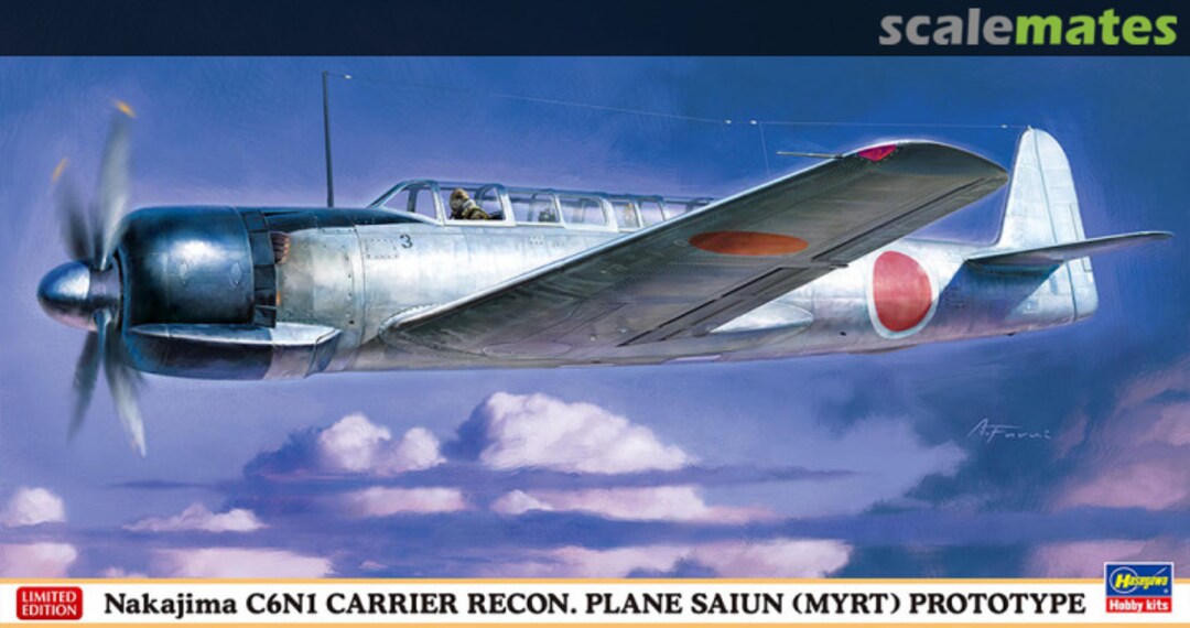 Boxart Nakajima C6N1 Carrier Recon. Plane Saiun (Myrt) Prototype 07528 Hasegawa Boxart Nakajima C6N1 Carrier Recon. Plane Saiun (Myrt) Prototype 07528 Hasegawa