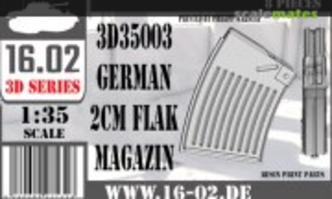 1:35 FlaK 38 2cm Magazin (16.02 3D35003) 3D35003