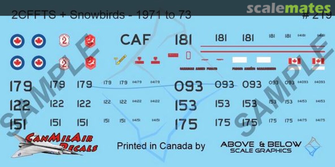 Boxart Canadair CT-114 Tutor 219 Above & Below Graphics Boxart Canadair CT-114 Tutor 219 Above & Below Graphics