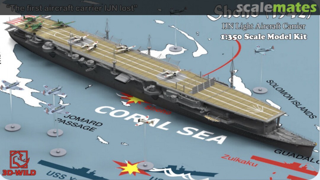 Boxart IJN Shoho Light Aircraft Carrier Model Kit WS0171 3D-Wild Boxart IJN Shoho Light Aircraft Carrier Model Kit WS0171 3D-Wild