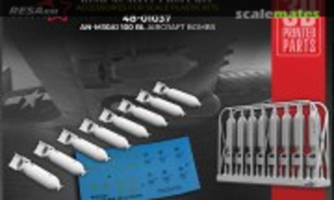 1:48 AN-M30A1 100lb aircraft bombs (+decal) (RESArm 48-01037) 48-01037