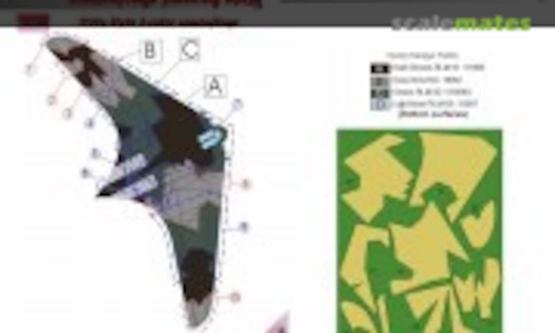 1:72 Ho 229 Camouflage Painting Mask Part 1. (LF Models M72156) M72156