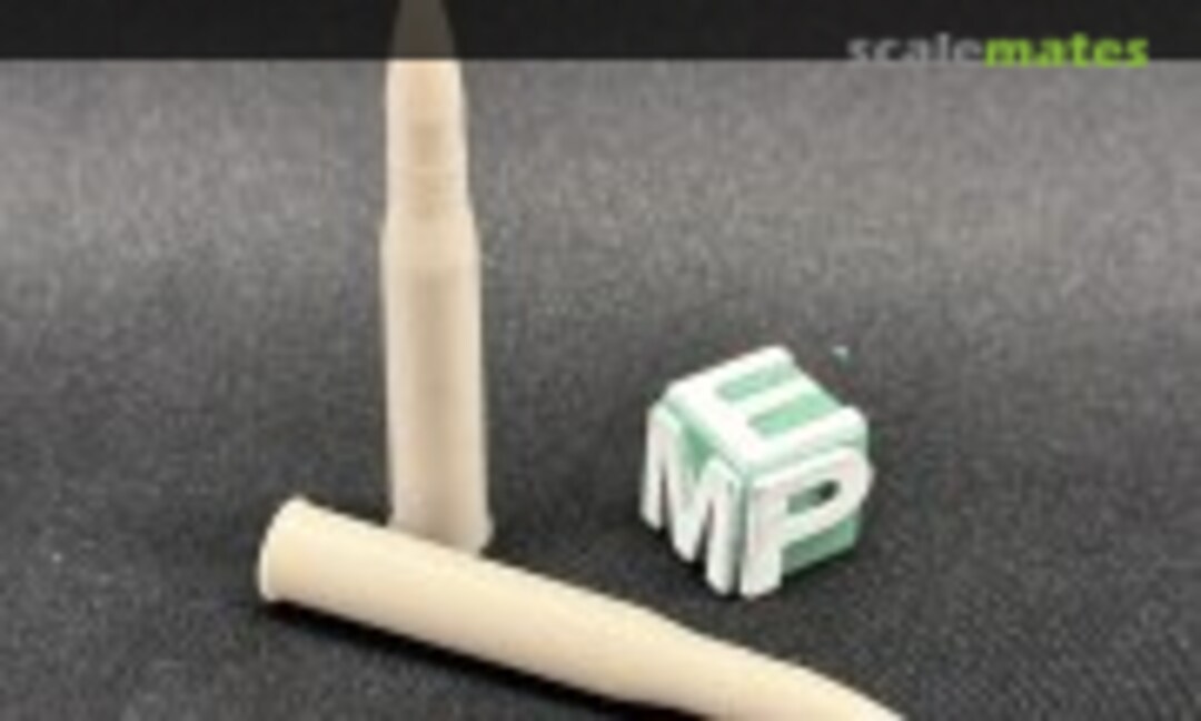 1:16 Ammunition 75mm KwK40 - Pzgr 40 APCR - 6 pieces (EMP3d 16041125) 16041125