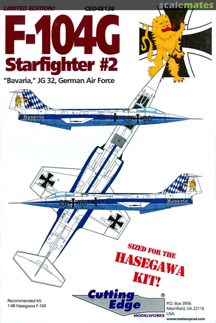 Boxart F-104G Starfighter #2 CED48138 Cutting Edge Modelworks Boxart F-104G Starfighter #2 CED48138 Cutting Edge Modelworks
