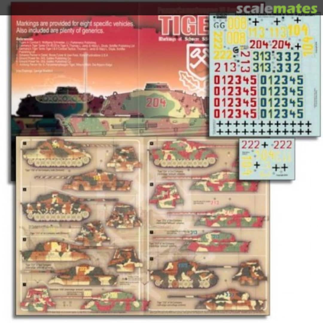 Boxart Schwere SS-Panzerabteilung 101 Tiger II AXT351001 Echelon Fine Details Boxart Schwere SS-Panzerabteilung 101 Tiger II AXT351001 Echelon Fine Details