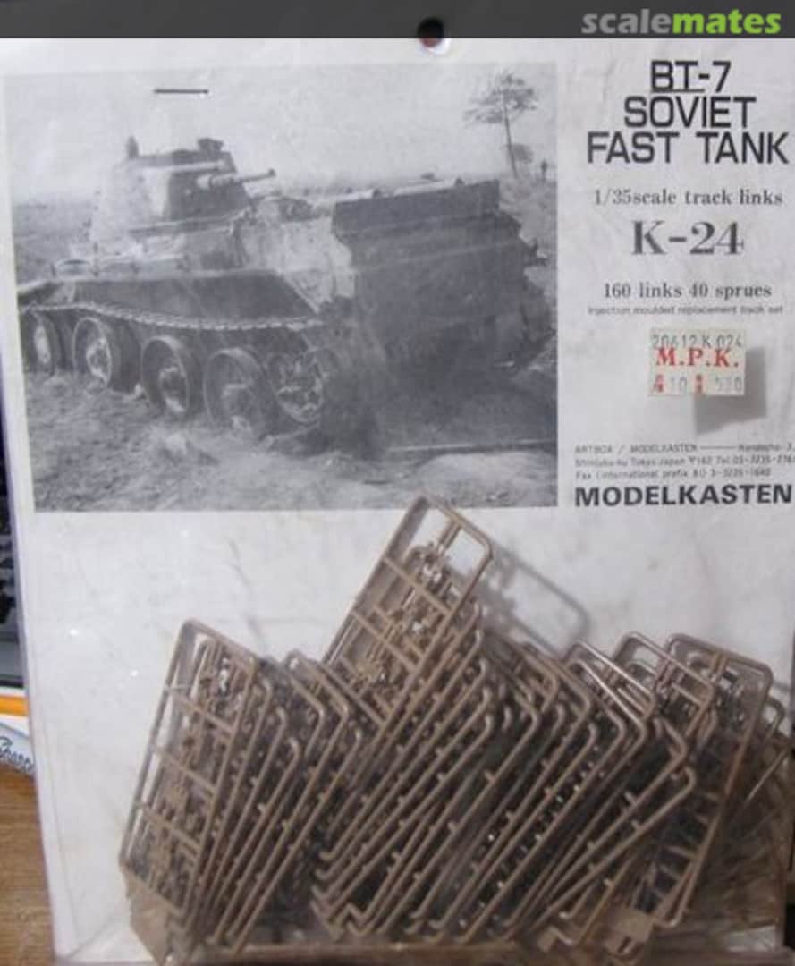 Boxart BT-7 Soviet Fast Tank K-24 Modelkasten Boxart BT-7 Soviet Fast Tank K-24 Modelkasten