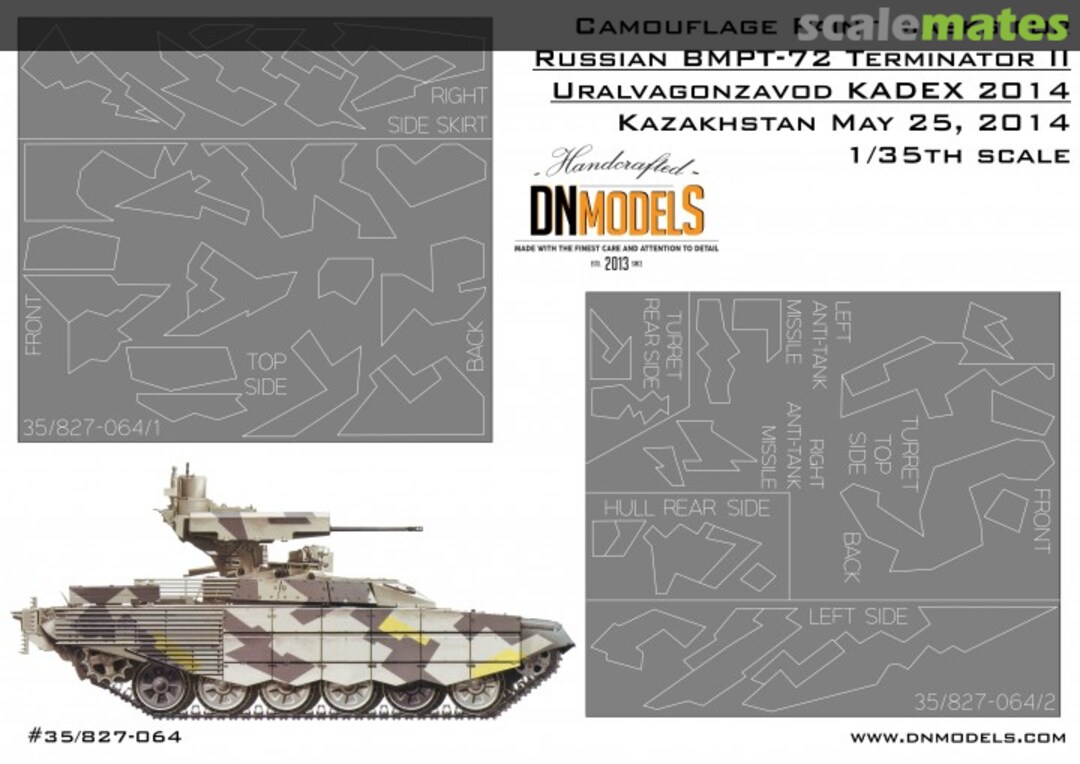 Boxart BMPT-72 Terminator II Airbrush Camo Paint Masks 35/827-064 DN Models Boxart BMPT-72 Terminator II Airbrush Camo Paint Masks 35/827-064 DN Models