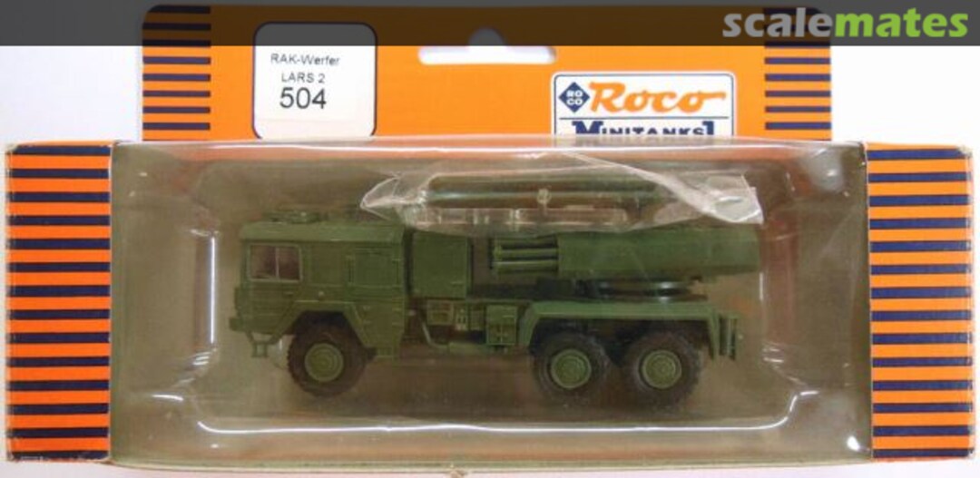 Boxart Raketenwerfer LARS 2 504 Roco Minitanks Boxart Raketenwerfer LARS 2 504 Roco Minitanks