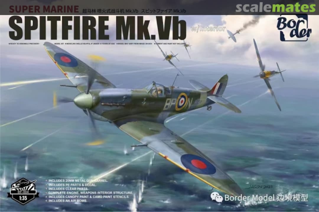 Boxart Supermarine Spitfire Mk.Vb BF-004 Border Model Boxart Supermarine Spitfire Mk.Vb BF-004 Border Model