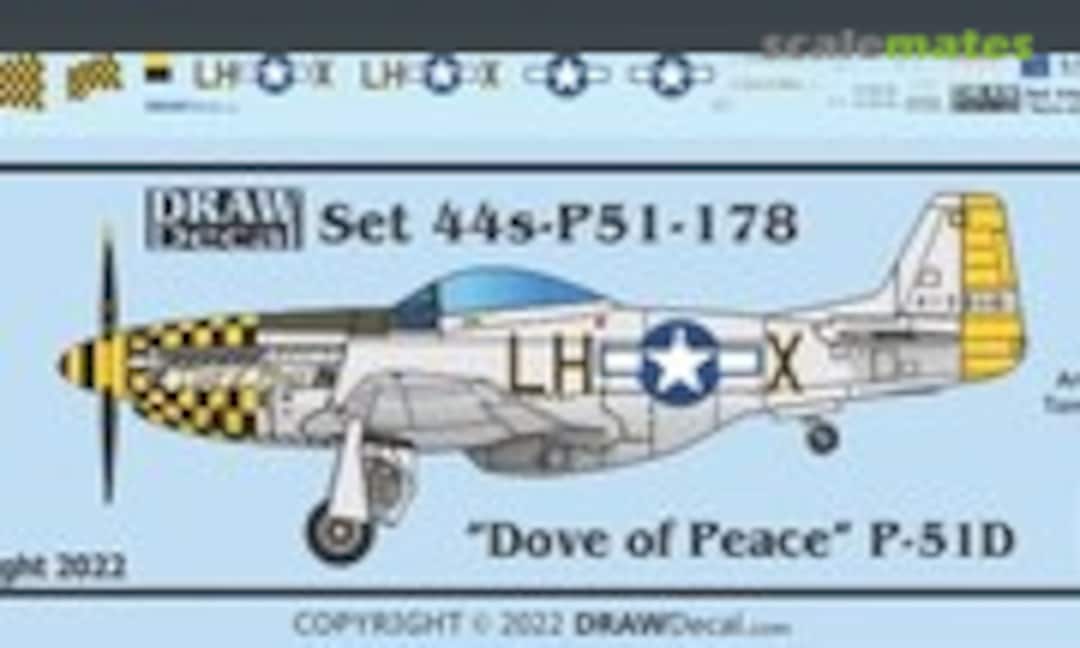 1:144 “Dove of Peace” P-51D (Draw Decal 44-P51-178) 44-P51-178