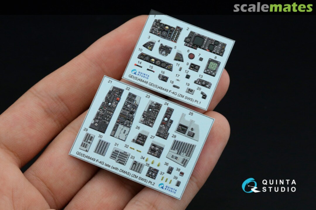 Contents F-4G Late (with DMAS)* interior 3D decals *after about 1985 QDS-48449 Quinta Studio Contents F-4G Late (with DMAS)* interior 3D decals *after about 1985 QDS-48449 Quinta Studio
