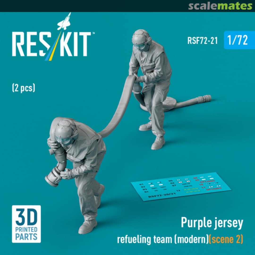 Boxart Purple jersey refueling team (modern) (scene 2) (2 pcs) RSF72-0021 ResKit