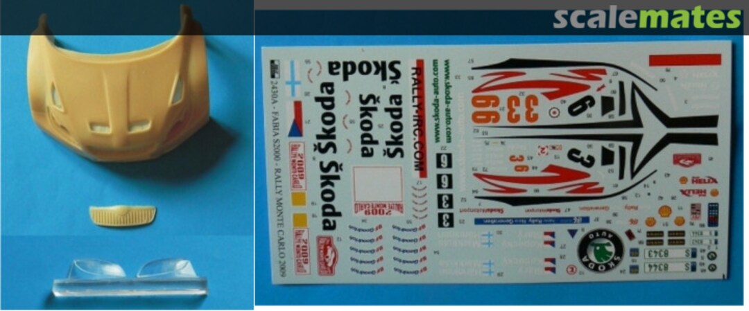 Contents Skoda Fabia S2000 Skoda Motorsport Team sponsored by Helix #3, 6 169-EASY REJI Model Contents Skoda Fabia S2000 Skoda Motorsport Team sponsored by Helix #3, 6 169-EASY REJI Model