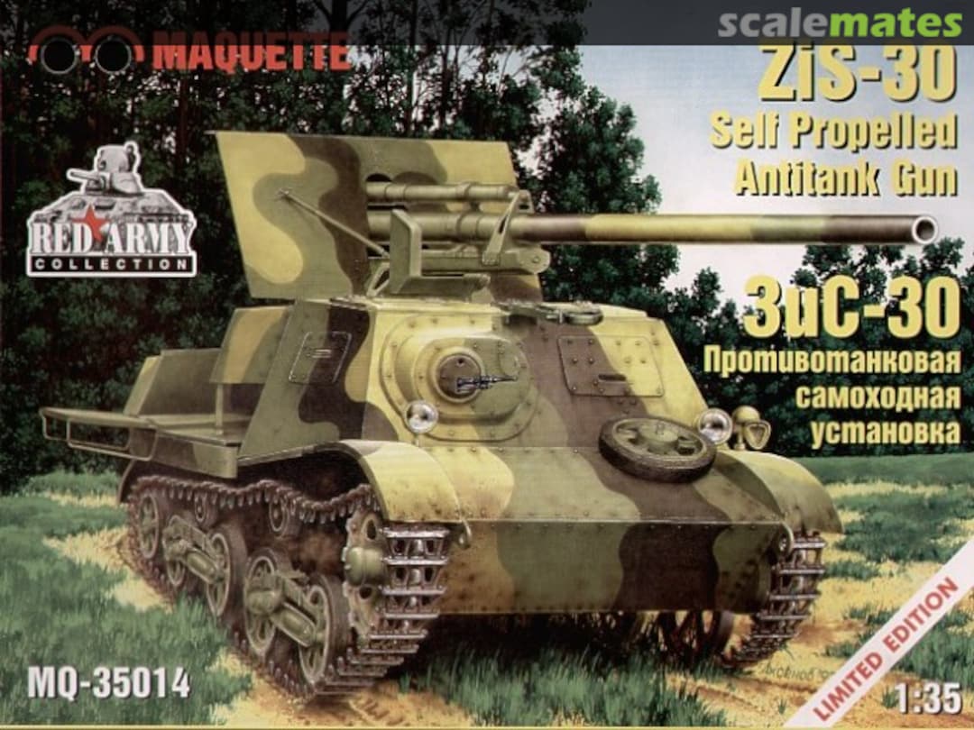 Boxart ZiS-30 Self Propelled Antitank Gun 35014 Maquette Boxart ZiS-30 Self Propelled Antitank Gun 35014 Maquette