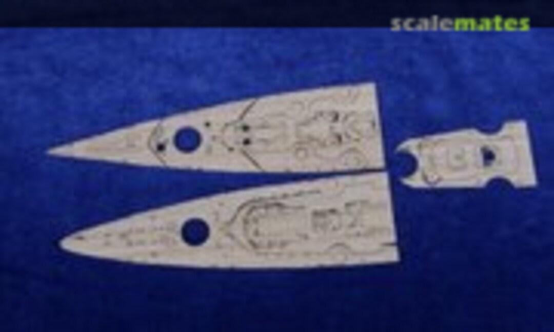 1:700 Tirpitz Wooden Deck for (Trumpeter/Pit-Road) (KA Models MD-70017) MD-70017