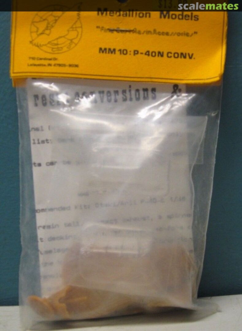 Boxart P-40N Conversion set MM10 Medallion Models Boxart P-40N Conversion set MM10 Medallion Models