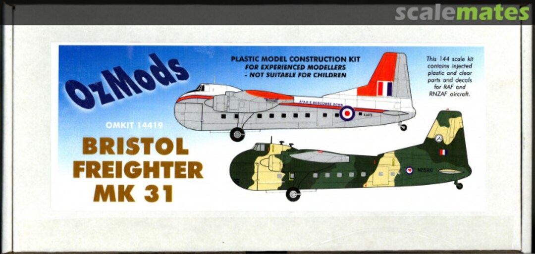 Boxart Bristol 170 Freighter Mk 31 OMKIT14419 OzMods Boxart Bristol 170 Freighter Mk 31 OMKIT14419 OzMods