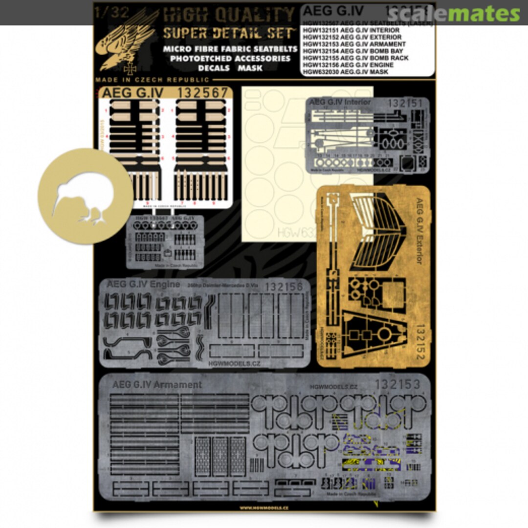 Boxart AEG G.IV - Super Detail Set 132158 HGW Models