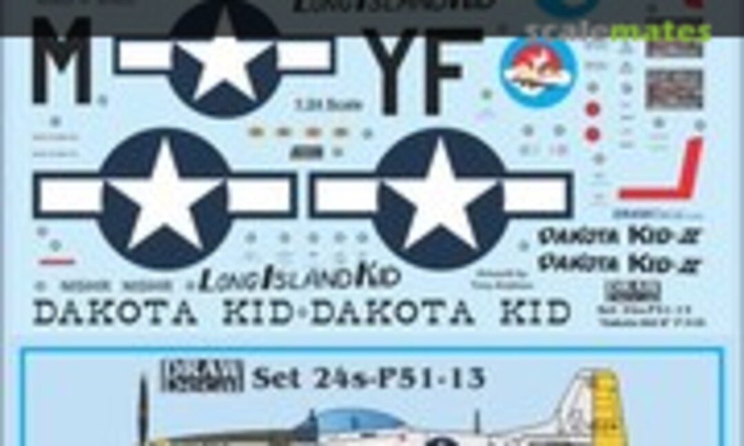 1:24 P-51D "Dakota Kid II" (Draw Decal 24-P51-13) 24-P51-13