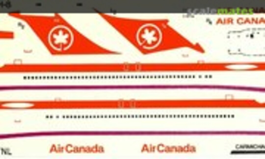 1:200 Boeing 727-233 - Air Canada (Carmichael Decals NTL-H-8) NTL-H-8