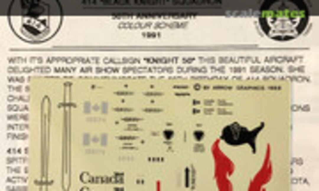 1:48 CT-133 Silver Star 414 "Black Knight" Sqn (Arrow Graphics E-22-48) E-22-48