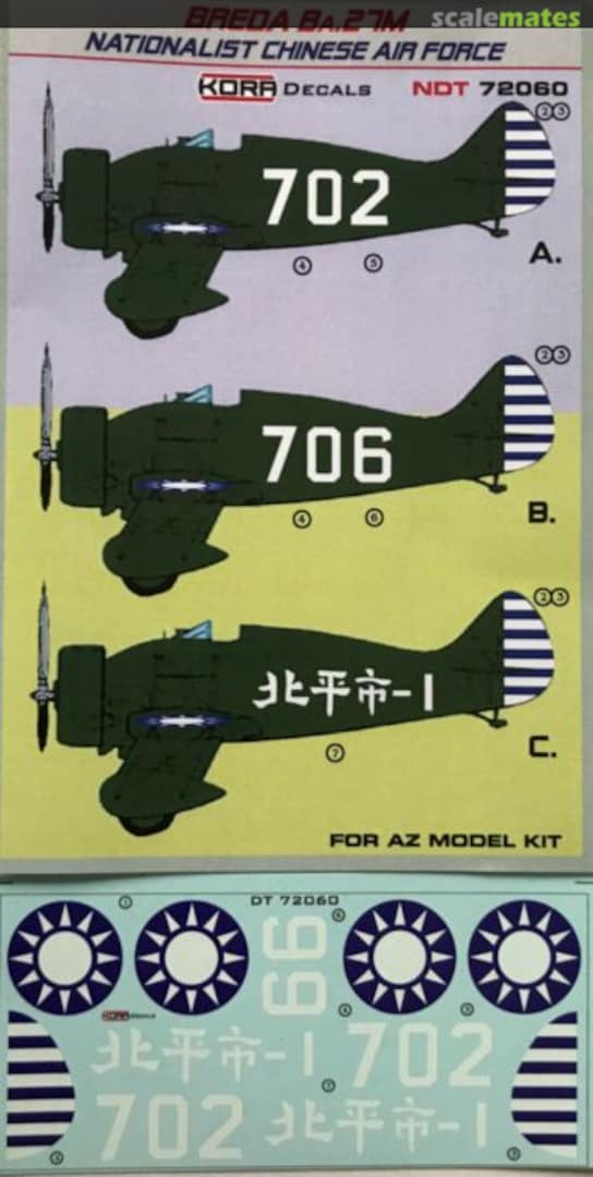 Boxart Breda BA.27M NDT72060 Kora Models