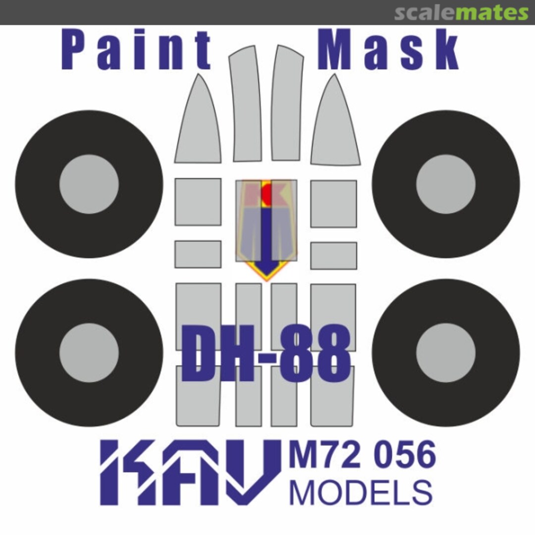 Boxart DH-88 paint masks KAV M72 056 KAV models Boxart DH-88 paint masks KAV M72 056 KAV models