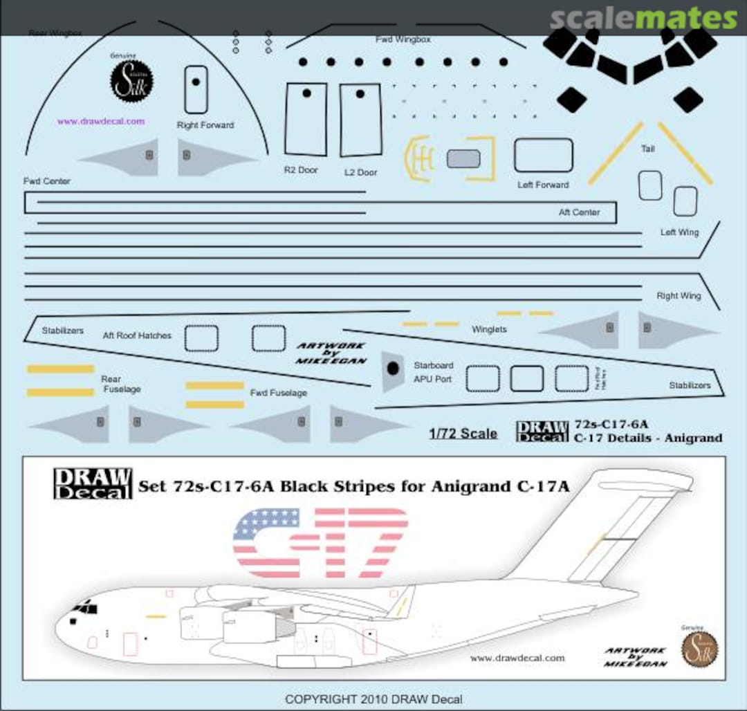 Boxart Black Stripes for Anigrand C-17A 72s-C17-6A Draw Decal Boxart Black Stripes for Anigrand C-17A 72s-C17-6A Draw Decal