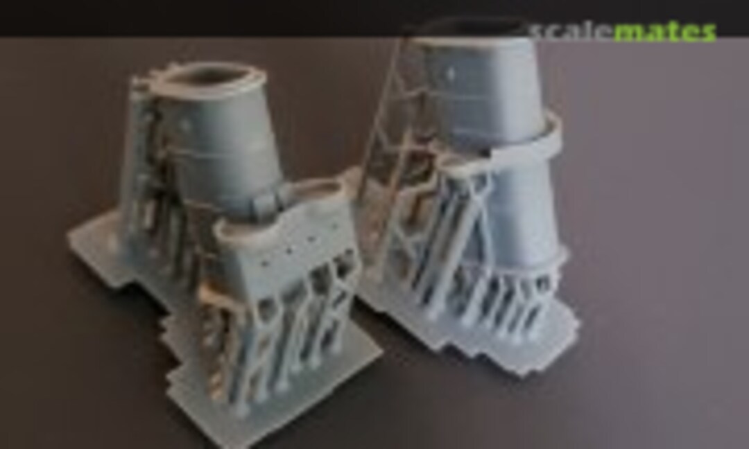 1:600 HMS King George V Funnels (Model Monkey 600-KGV funnels -2) 600-KGV funnels -2