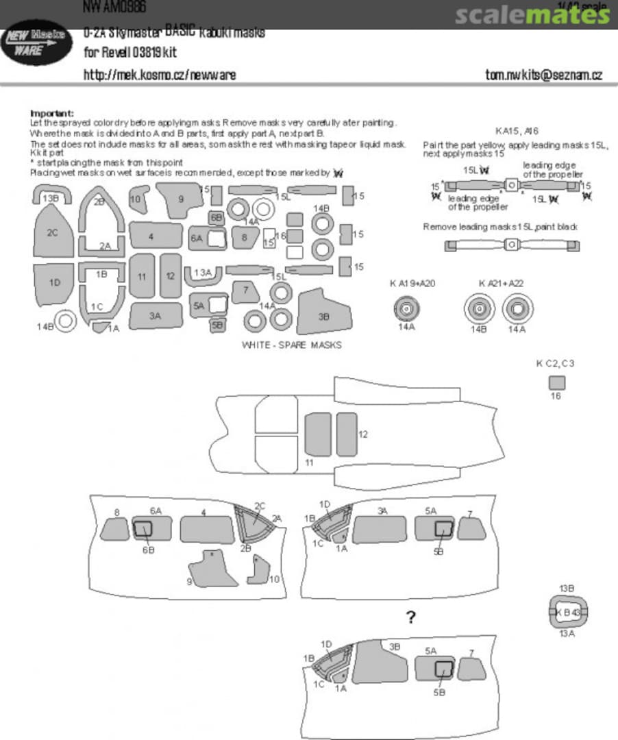 Boxart O-2 Skymaster BASIC kabuki masks NWAM0986 New Ware Boxart O-2 Skymaster BASIC kabuki masks NWAM0986 New Ware
