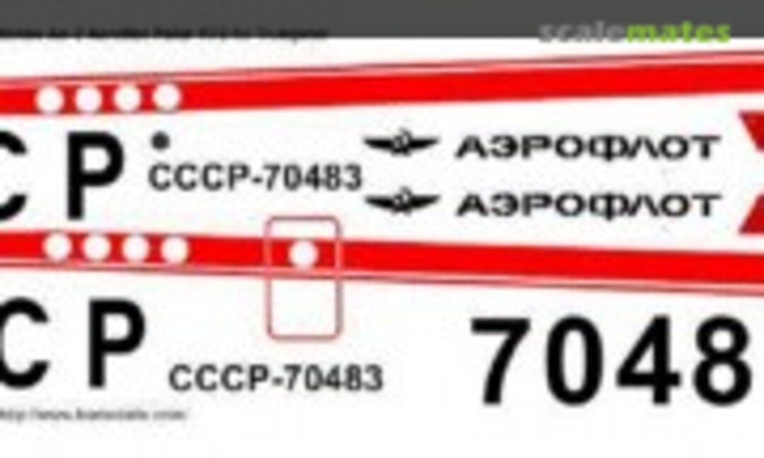 1:72 Antonov An-2 Aeroflot Polar decal for aircraft model kit (BSmodelle BSM720366) BSM720366