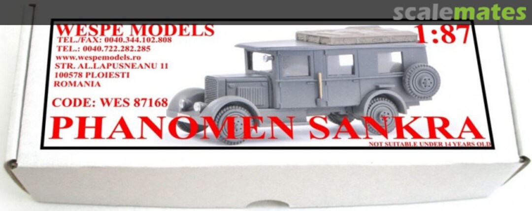 Boxart Phanomen Sankra WES 87168 Wespe Models Boxart Phanomen Sankra WES 87168 Wespe Models