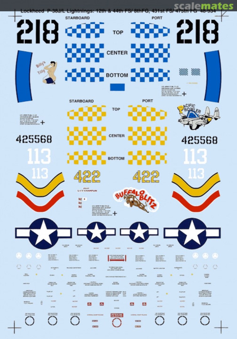 Boxart P-38J/L Lightnings 48-934 Microscale Boxart P-38J/L Lightnings 48-934 Microscale