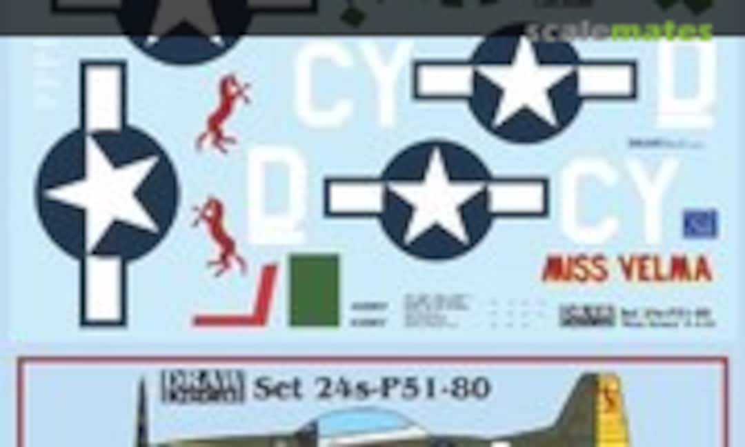 1:24 “Miss Velma” TF-51D (Draw Decal 24-P51-80) 24-P51-80